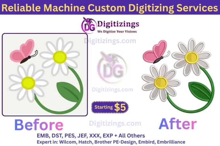 reliable machine custom digitizing services