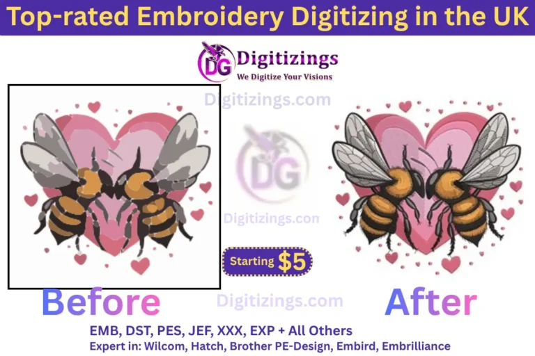 top-rated embroidery digitizing in the uk