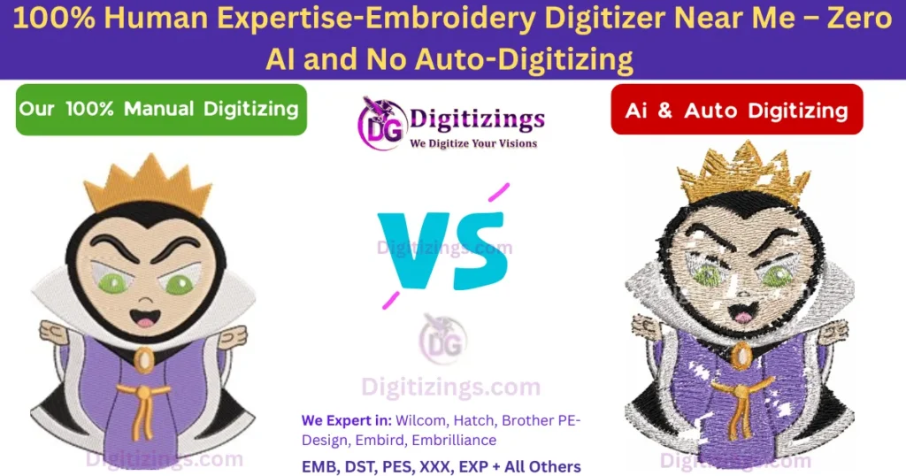 100% human expertise-embroidery digitizer near me – zero ai and no auto-digitizing