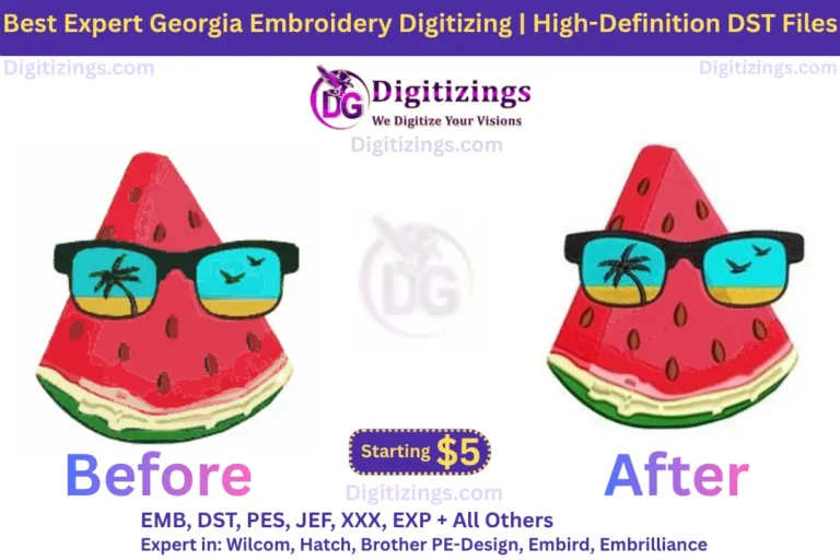 best expert georgia embroidery digitizing high definition dst files