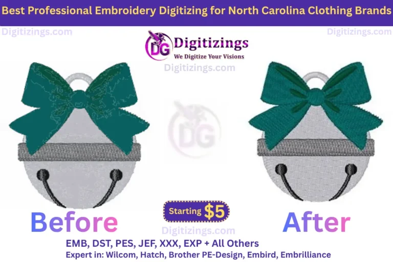 best professional embroidery digitizing for north carolina clothing brands