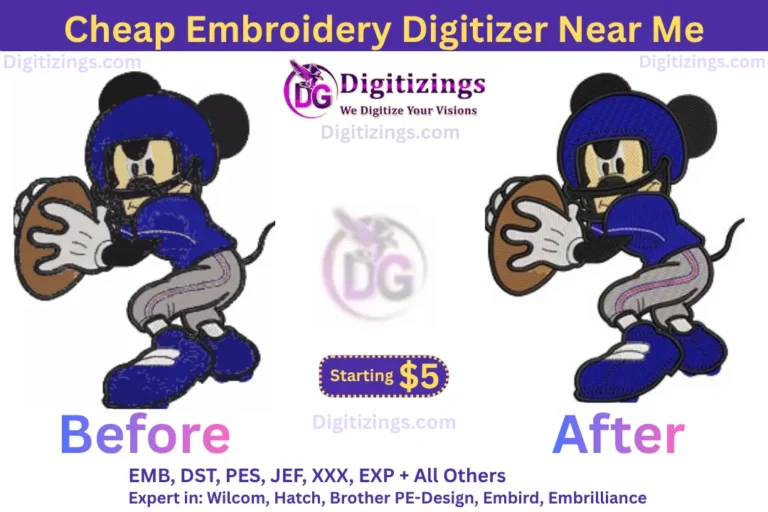 cheap embroidery digitizer near me