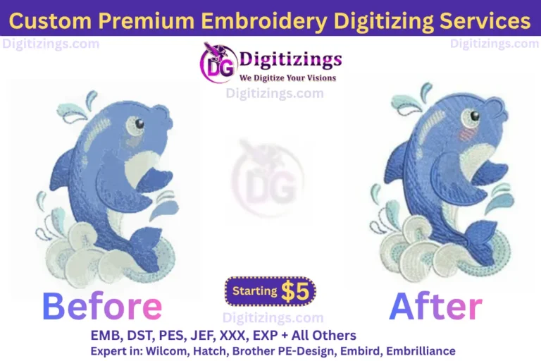 custom premium embroidery digitizing services