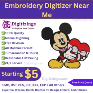 Embroidery Digitizer Near Me