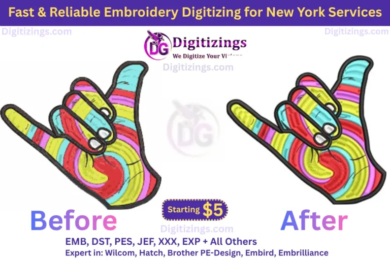 fast & reliable embroidery digitizing for new york services