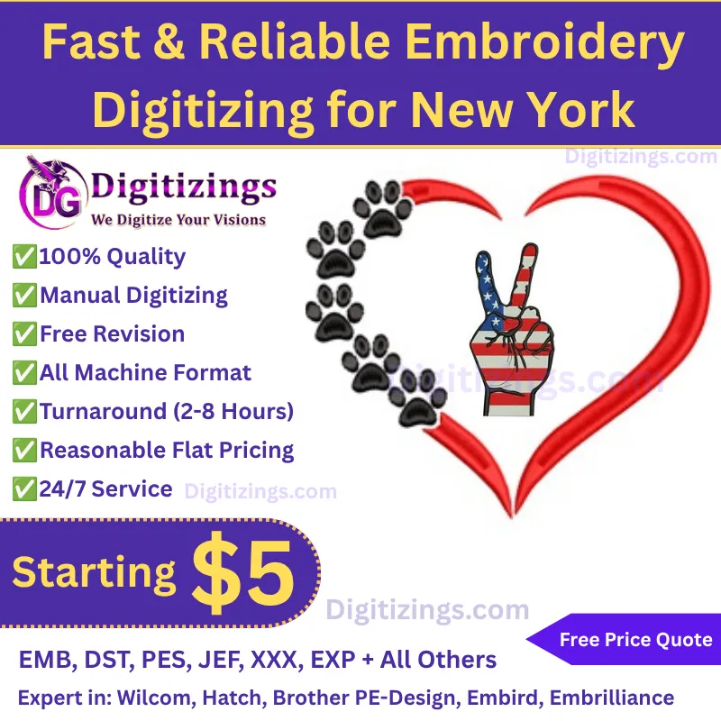 Expert fast & reliable embroidery digitizing for new york 1 fast & reliable embroidery digitizing for new york