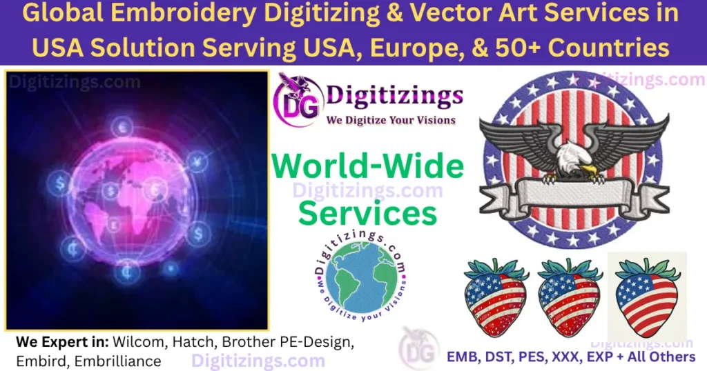 global embroidery digitizing & vector art services in usa solution serving usa, europe, & 50+ countries