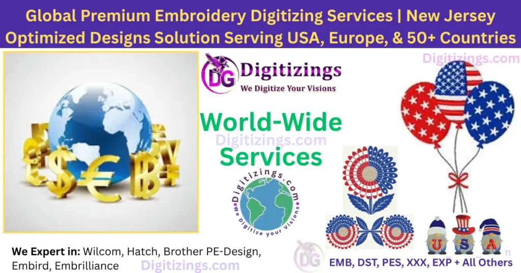 global premium embroidery digitizing services new jersey optimized designs solution serving usa, europe, & 50+ countries