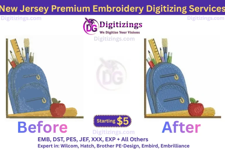 new jersey premium embroidery digitizing services
