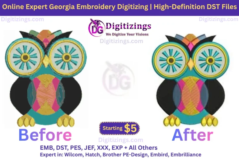 online expert georgia embroidery digitizing high definition dst files