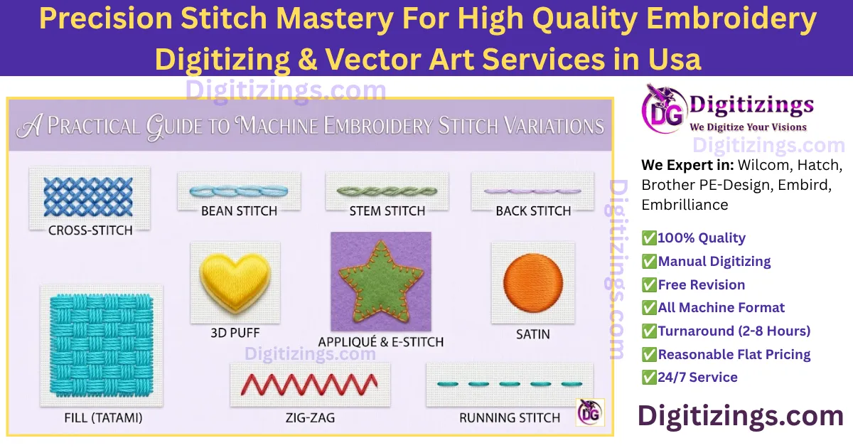 precision stitch mastery for high quality embroidery digitizing & vector art services in usa