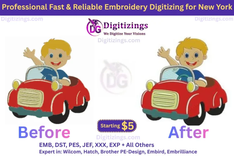 professional fast & reliable embroidery digitizing for new york