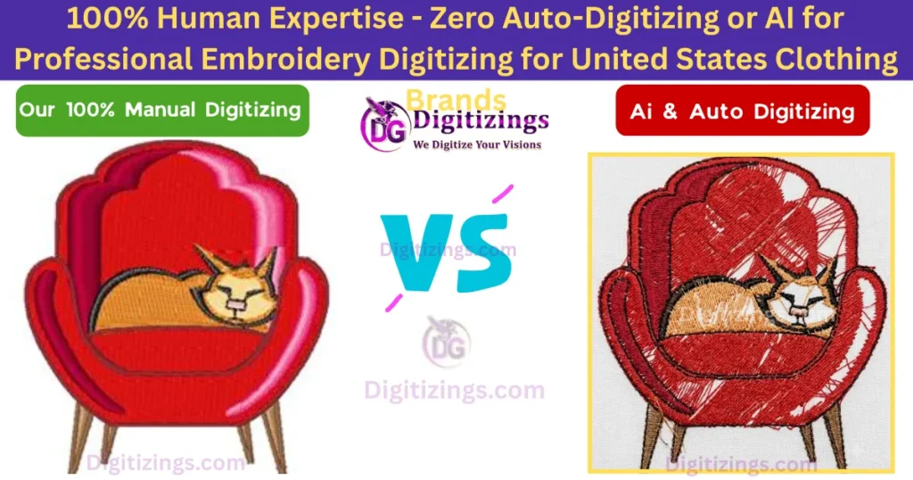 100% human expertise - zero auto-digitizing or ai for professional embroidery digitizing for united states clothing brands