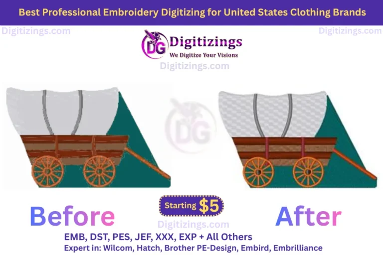 best professional embroidery digitizing for united states clothing brands