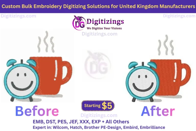 custom bulk embroidery digitizing solutions for united kingdom manufacturers