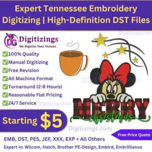Expert Tennessee Embroidery Digitizing High-Definition DST Files