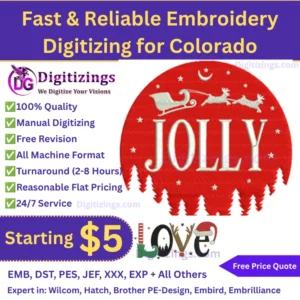 Fast & Reliable Embroidery Digitizing for Colorado