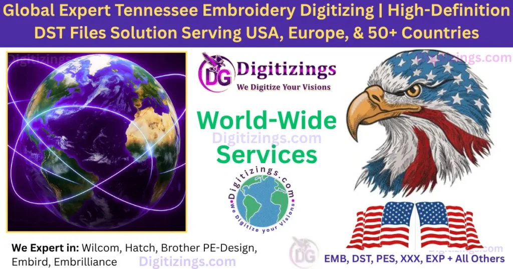 global expert tennessee embroidery digitizing high-definition dst files solution serving usa, europe, & 50+ countries