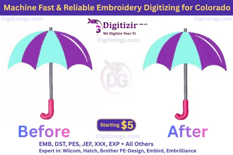 machine fast reliable embroidery digitizing for colorado