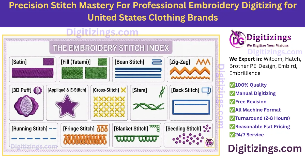 precision stitch mastery for professional embroidery digitizing for united states clothing brands