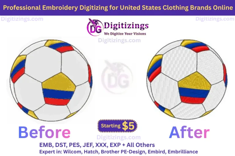 professional embroidery digitizing for united states clothing brands online