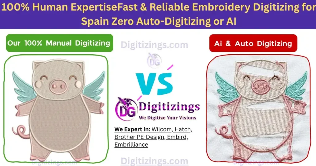 100% human expertisefast & reliable embroidery digitizing for spain zero auto-digitizing or ai