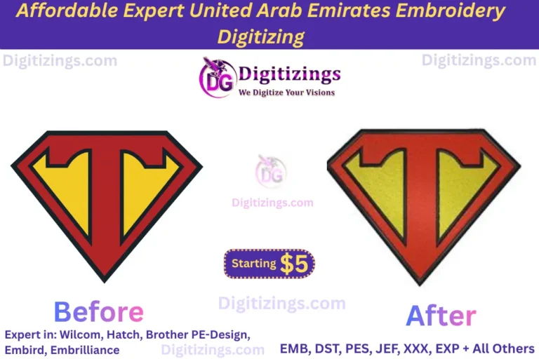 affordable expert united arab emirates embroidery digitizing