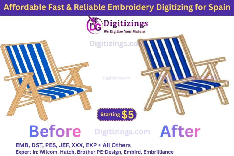 affordable fast & reliable embroidery digitizing for spain