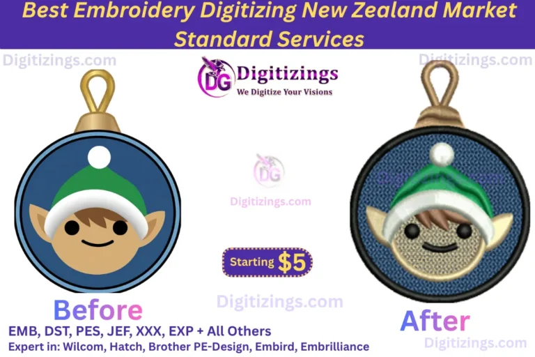 best embroidery digitizing new zealand market standard services