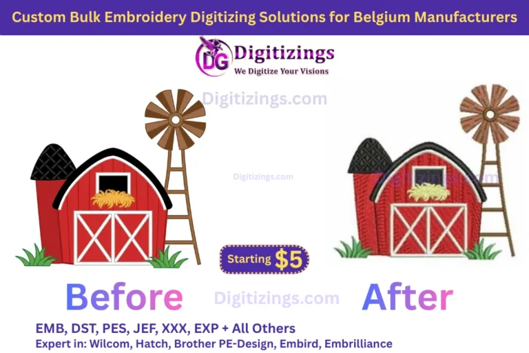 custom bulk embroidery digitizing solutions for belgium manufacturers