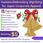 Digitizings # 1 professional online embroidery digitizing and vector services (1-4h delivery) provider company 23 custom embroidery digitizing for japan corporate apparel