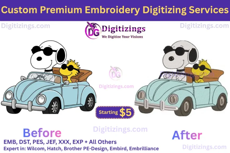 custom premium embroidery digitizing services