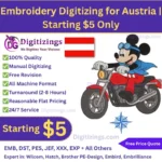 transform your designs into high-quality machine files with expert embroidery digitizing for austria, starting at just $5. fast turnaround, flawless stitch quality, and formats compatible with all major embroidery machines. order your premium, budget-friendly digitized file today!
