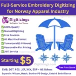 full-service embroidery digitizing for norway apparel industry