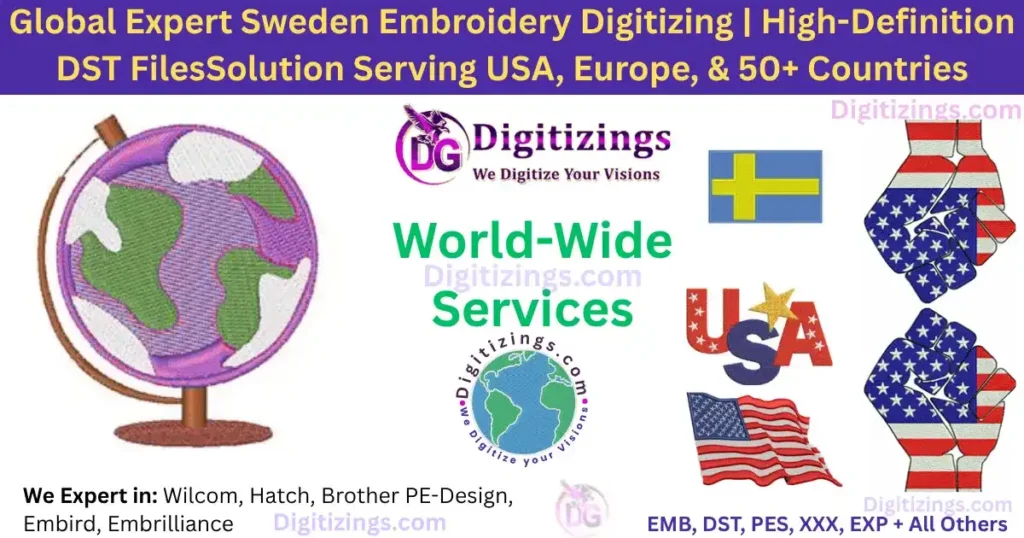 global expert sweden embroidery digitizing high-definition dst filessolution serving usa, europe, & 50+ countries