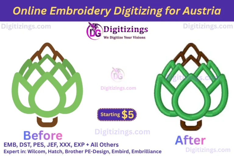 online embroidery digitizing for austria