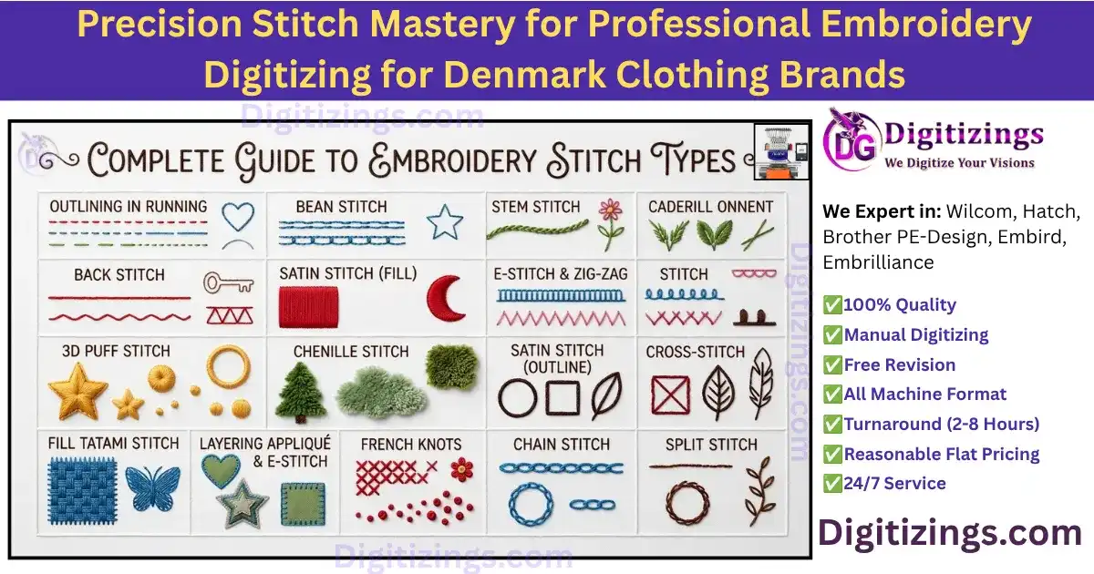 precision stitch mastery for professional embroidery digitizing for denmark clothing brands