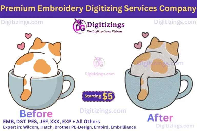 premium embroidery digitizing services company