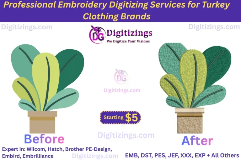 professional embroidery digitizing services for turkey clothing brands