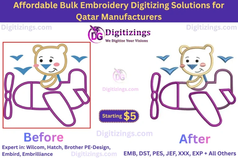 affordable bulk embroidery digitizing solutions for qatar manufacturers