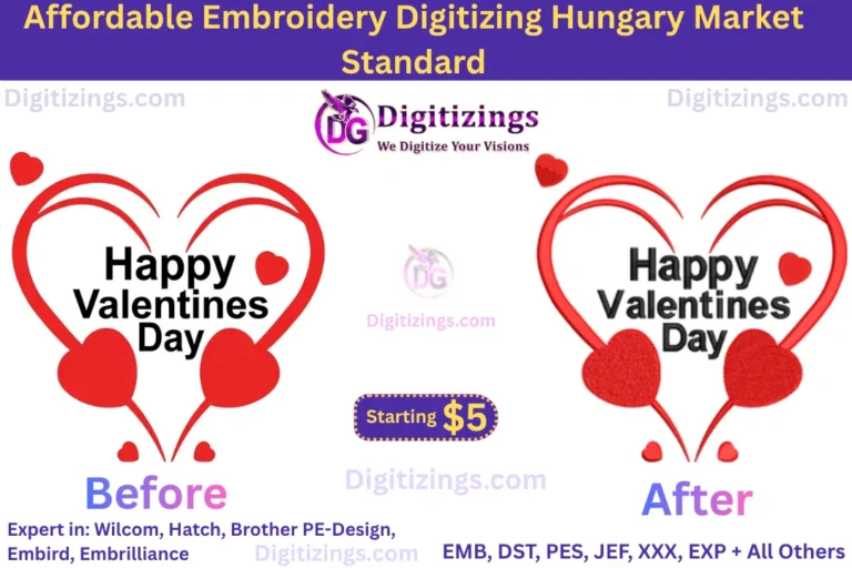 High Quality Embroidery Digitizing Hungary Market Standard 5 Affordable Embroidery Digitizing Hungary Market Standard