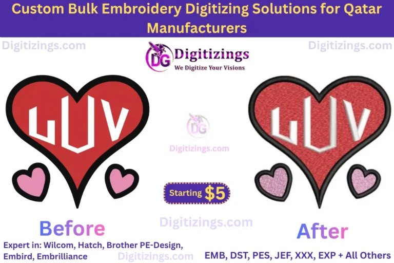 custom bulk embroidery digitizing solutions for qatar manufacturers