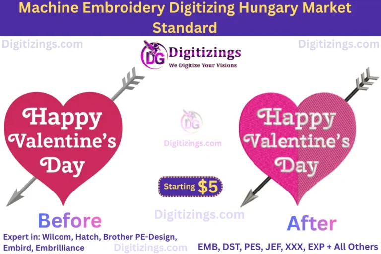 High Quality Embroidery Digitizing Hungary Market Standard 4 Machine Embroidery Digitizing Hungary Market Standard