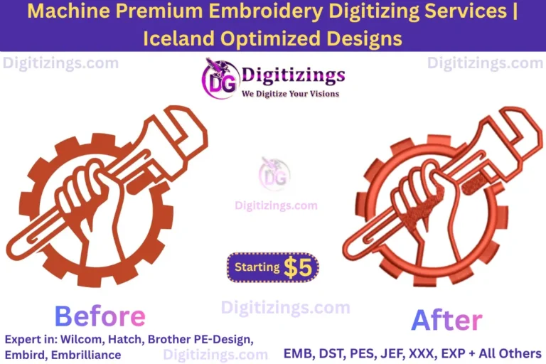 machine premium embroidery digitizing services iceland optimized designs