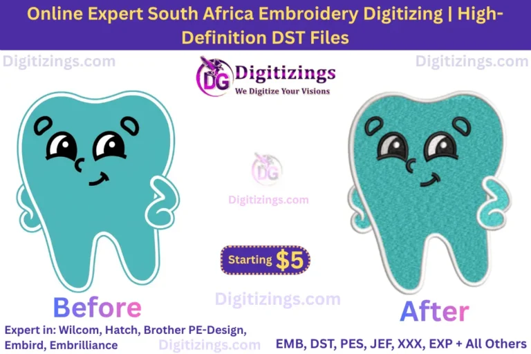 online expert south africa embroidery digitizing high-definition dst files