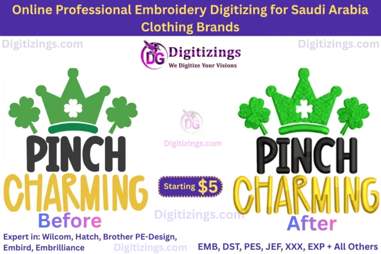 online professional embroidery digitizing for saudi arabia clothing brands