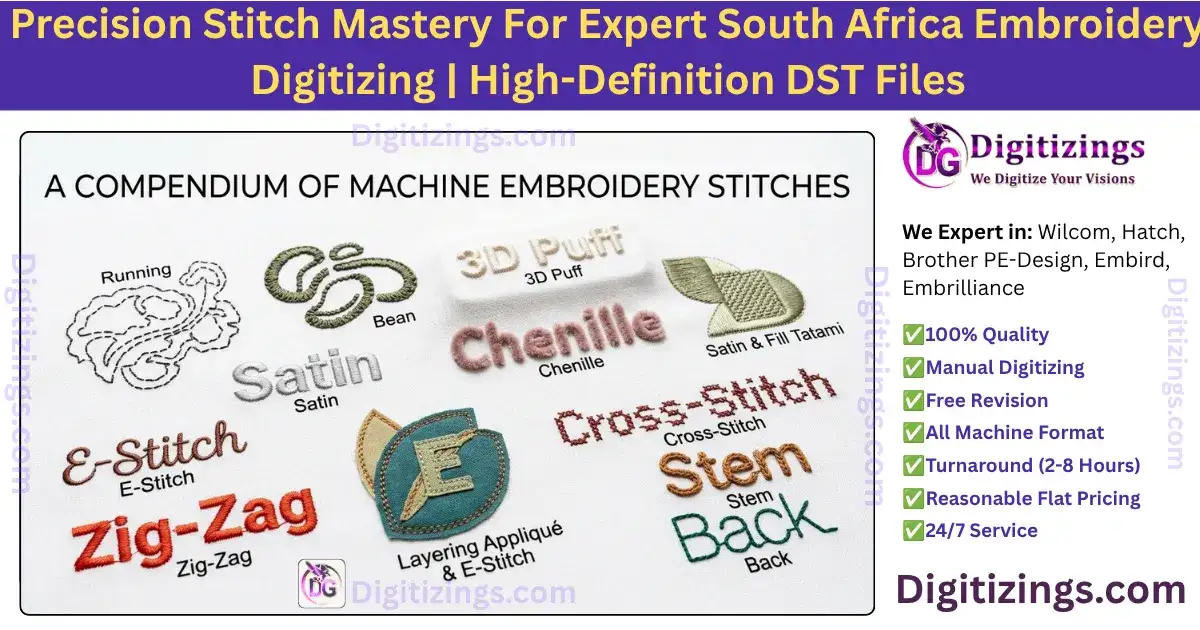 precision stitch mastery for expert south africa embroidery digitizing high-definition dst files