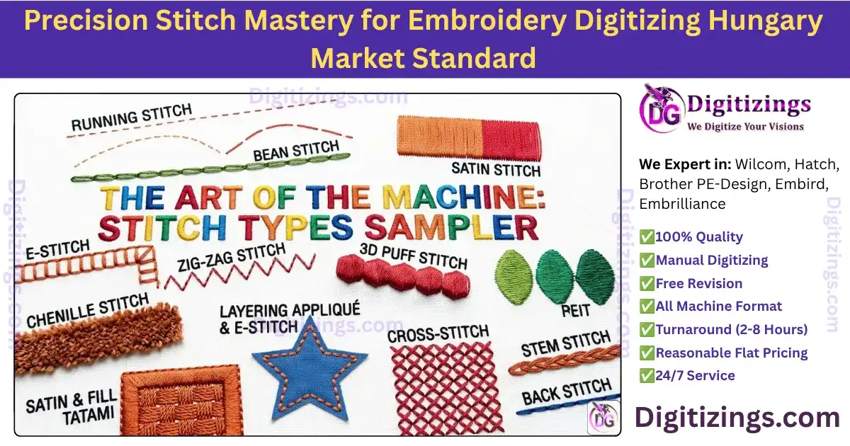 High Quality Embroidery Digitizing Hungary Market Standard 25 Precision Stitch Mastery for Embroidery Digitizing Hungary Market Standard