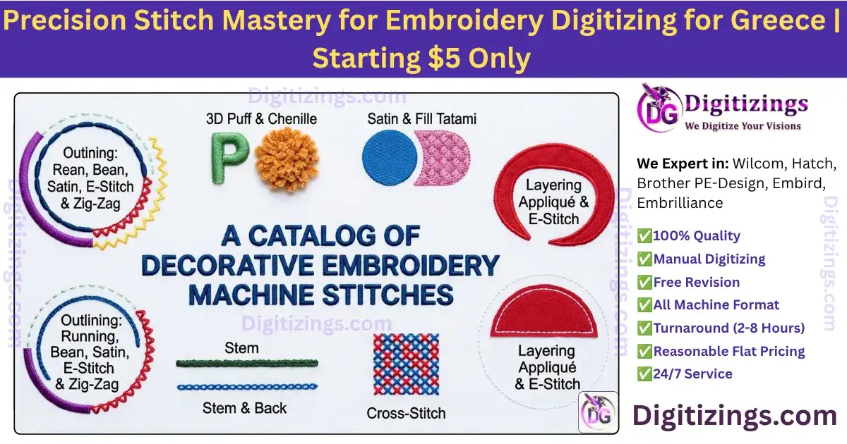 precision stitch mastery for embroidery digitizing for greece starting $5 only