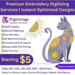 premium embroidery digitizing services iceland optimized designs
